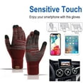 thumbnail image 4 of Color contrast offset touch screen thermal gloves Knitted gloves Men's autumn and winter plush gloves, 4 of 5
