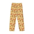 thumbnail image 3 of Vsdgher Wild West Colorful Print Mens Pajama Pants Sleep & Lounge Pants, PJ Bottoms With elastic waistb and Pockets, 3 of 5