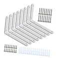 thumbnail image 4 of veasfak 8 Pcs Équerre d'Angle Décorative Robuste pour Armoire de Cuisine Placard Blanc, 4 of 9
