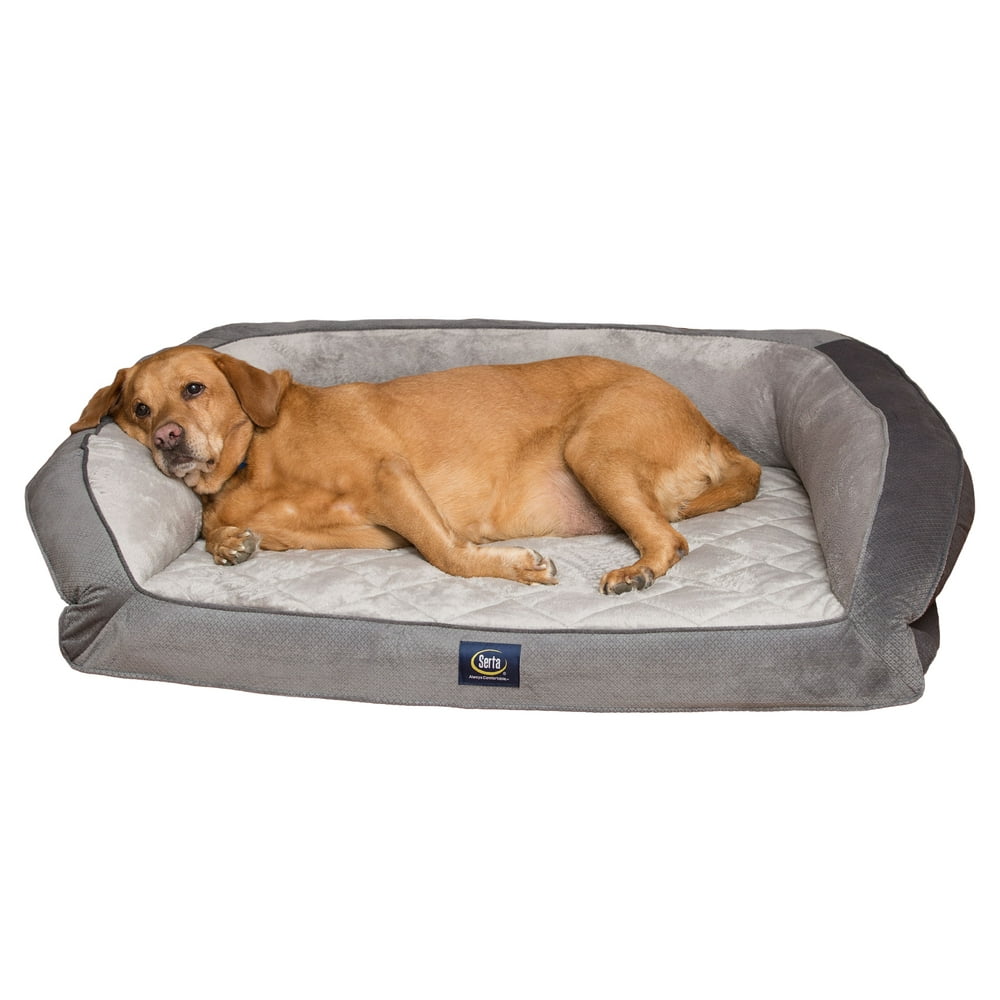 Serta, Extra Large, Quilted Gel Memory Foam Ortho Couch Pet Bed