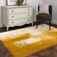 thumbnail image 3 of 2.7'x5' Area Rugs, Yellow Indoor Outdoor Area Rug for Living Room Bedroom, Modern White Oil Painting Art Abstract Washable Bathroom Rugs Kitchen Floor Carpet Mats Home Decor Aesthetic, 3 of 8
