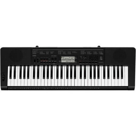 Casio CTK-3200 61-Key Touch Sensitive Personal Keyboard with Pitch Bend Wheel and Power Supply