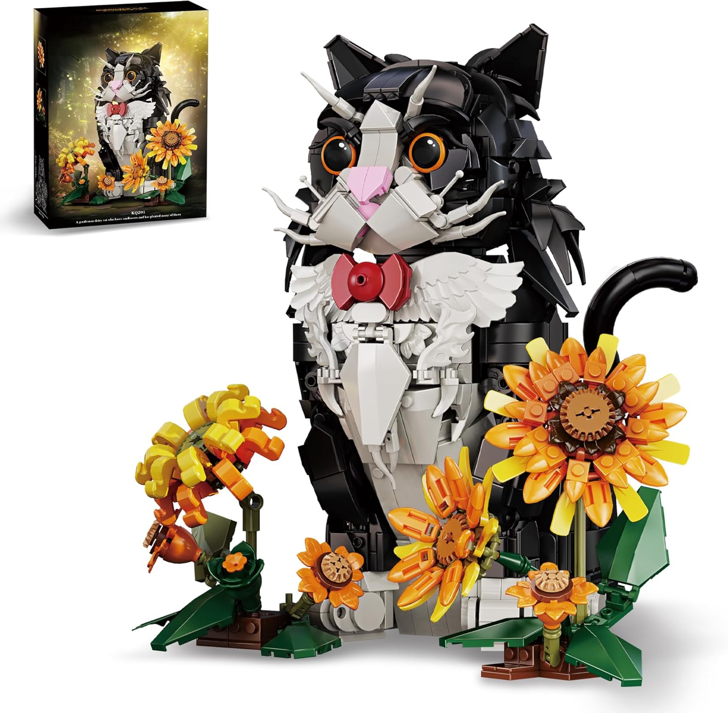 HIGH GODO Set Mattoncini 3-in-1 Animali 12 In 1 - 1084 Pezzi, Tigre, Squalo, Coccodrillo, Gufo E Altri, Giocattoli Da Costruzione Per Bambini E Ragazzi