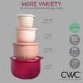 thumbnail image 6 of COOK WITH COLOR Meal Prep Containers, Wide Mixing Bowls Food Storage with Lids, Rose Ombre Deep, 8 Pc Set, 6 of 10