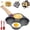 Black, variant on Romiantic Omelette Pan Mold 4-Cup Egg Frying Pan Nonstick with Handle & Lid, Aluminum Granite Skillet for Omelette, Pancake, Egg Sandwich & Breakfast, Induction & Gas Stove Compatible (Black)