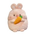 thumbnail image 4 of Peluche de juguete suave y abrazable, regalo de Navidad, adorno de regalo, animales de peluche, muñeca de dibujos animados conejo rábano rosado, 4 of 9