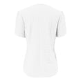 thumbnail image 6 of Women'S Summer Short Sleeve Button Down Collar Solid Casual Loose Fit T Shirt Top Blouse, 6 of 6