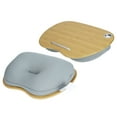 thumbnail image 4 of Laptop Desk, Cushioned Lap Tray Portable Learning Writing Table Outdoor Headrest Multifunction Bed Table, For Home Outdoor Gray, 4 of 8