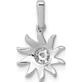 thumbnail image 3 of 14K White Gold 1/15Ct. Diamond Fancy Sun Pendant Made In India pm3919-007-wa, 3 of 5