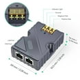 thumbnail image 3 of 150W High-Power PoE Injector with Gigabit LAN Interface, DC 48-57V 3A Input, ABS Housing, ±8KV Surge & ±15KV ESD Protection, Compatible with Starlink Satellite Dish V2 and Gen 3 for Reliable, 3 of 6