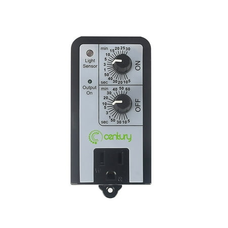 12 Hour Electronic Timer - Century Short Period Repeat Cycle Timer Day/night, or 24 Hours Operation On Off Controls Plug In Delay