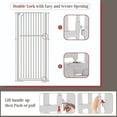 thumbnail image 6 of KORIMEFA 63" Extra Tall Baby Gate for Stairs 30"-33" Extra Wide Dog Gate for Doorways Hallways, Pressure Mounted Child Gate for Wide Opening, Auto Close Personal Safety for Babies and Pets, White, 6 of 13