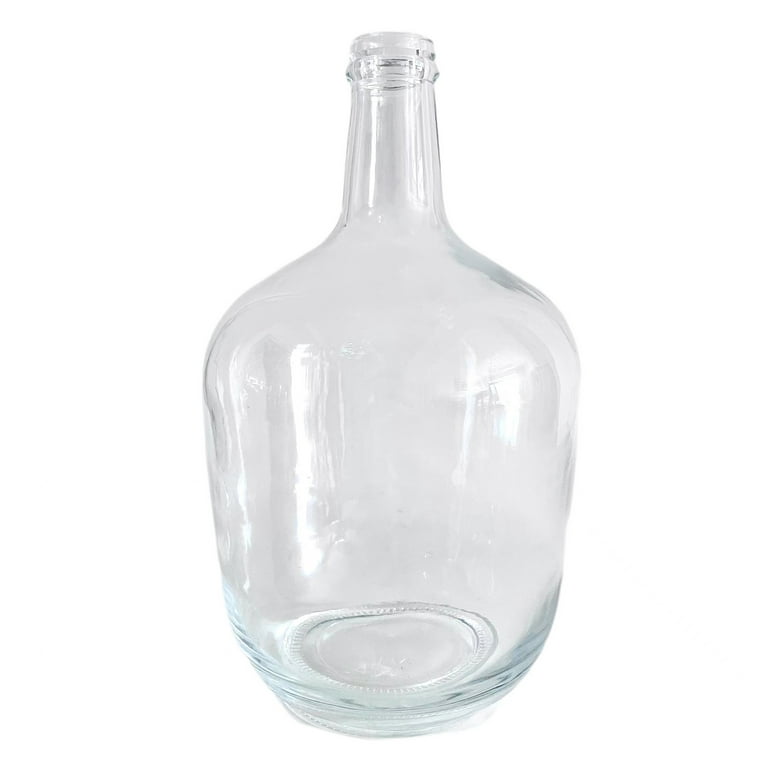 Vintage Glass Clear Large Jug Vase for Centerpieces Decor.
