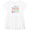 thumbnail image 3 of Inktastic My Grammy and Grampy Love Me Girls Baby Dress, 3 of 5