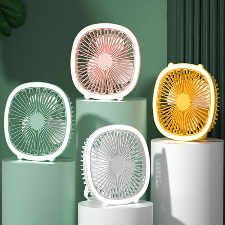 

HOOUDO Fan Clearance Fans USB Small Fan Household Electric Fan Rechargeable Desktop Fan Portable Mini Handheld Fan office Wall Mounted