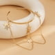 thumbnail image 4 of Joyería del puño del brazo para las mujeres, pulsera de la cadena del brazo de la borla de la joyería de las bandas del brazo de la joyería del brazo superior ajustable, 4 of 5