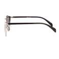 thumbnail image 4 of Retro Fashion Large Sunglasses Mirror Metal Aviator Real Brow Bar Chrome, 4 of 5