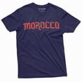 thumbnail image 4 of Morocco T-Shirt Kingdom Of Morocco Flag Tee Mens Football Soccer Tee Shirt (3X-Large Military Green), 4 of 6