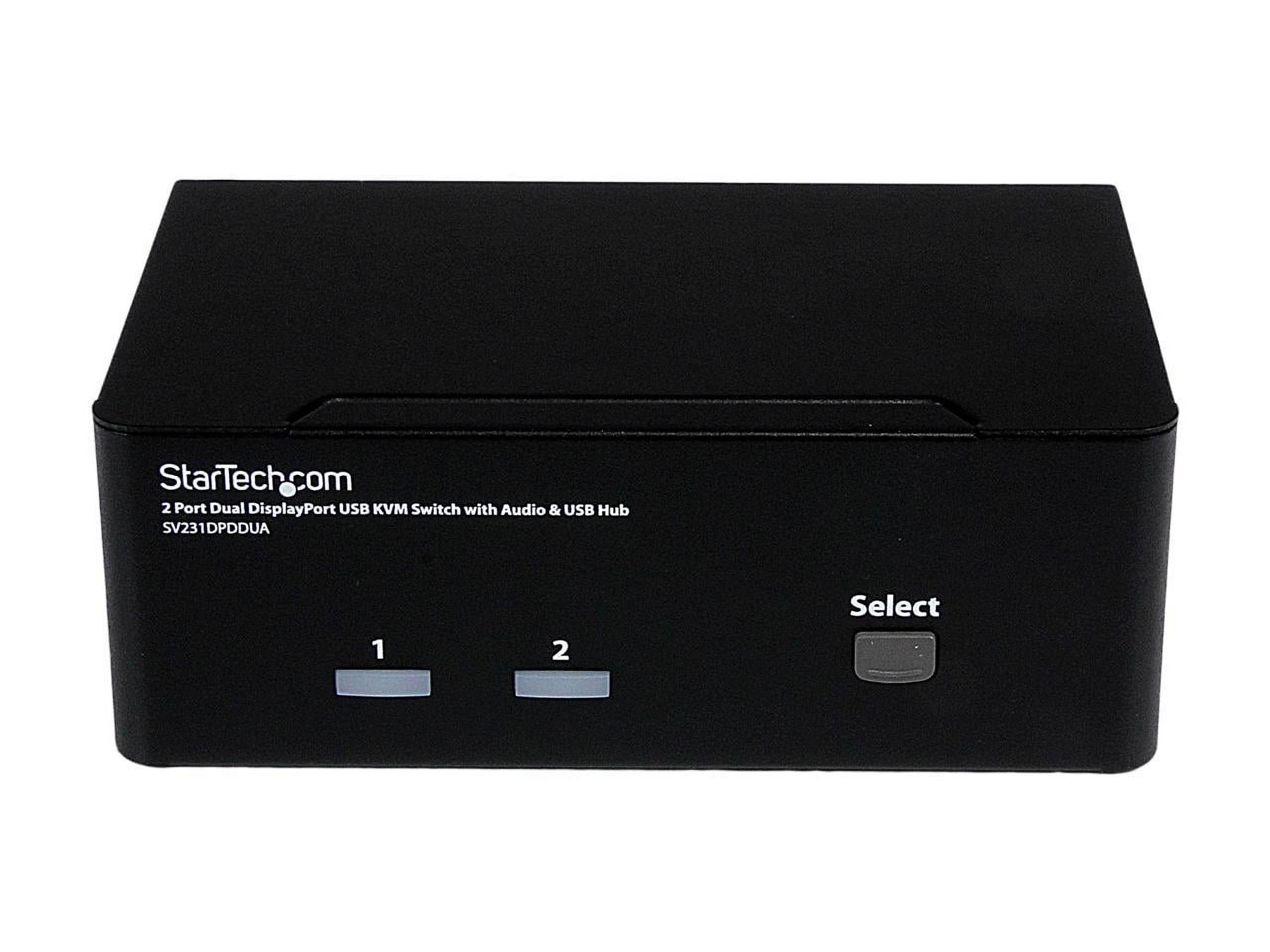 StarTech 2-Port DisplayPort Dual-Monitor KVM Switch - 4K 60Hz