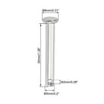 thumbnail image 2 of Uxcell Single Hole Clevis Pins 5mm x 35mm Flat Head 304 Stainless Steel Link Hinge Pin 4Pcs, 2 of 5