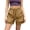 Khaki, variant on Elastic Waist Drawstring Lightweight Hiking Shorts With Zipper Pockets for Outdoor Casual Wear Stretchy Nylon Material Straight Leg Relaxed Fit Daily Travel