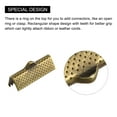 thumbnail image 5 of Uxcell Ribbon Crimp Clamp Ends, 20mm Bookmark Pinch Cord End Clasps for DIY Bronze Tone 100Pack, 5 of 7