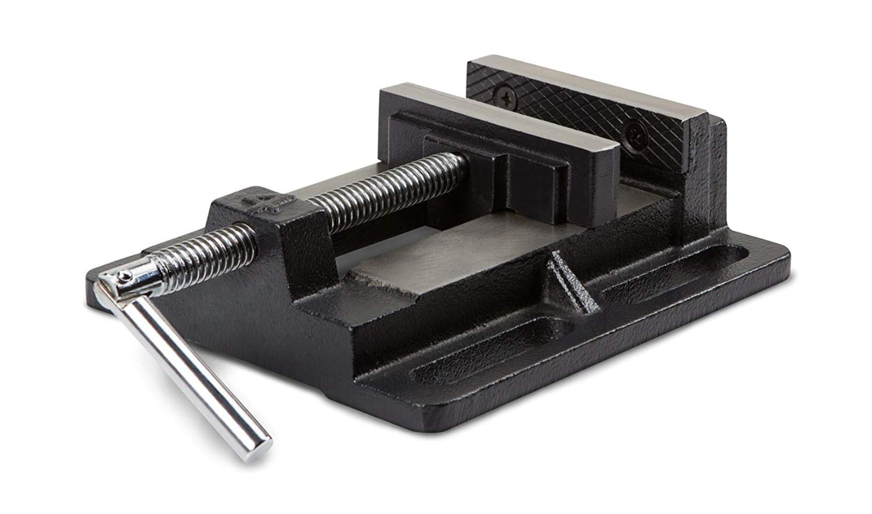 4Inch Drill Press Vise 53994, Mounts on drill press table to secure