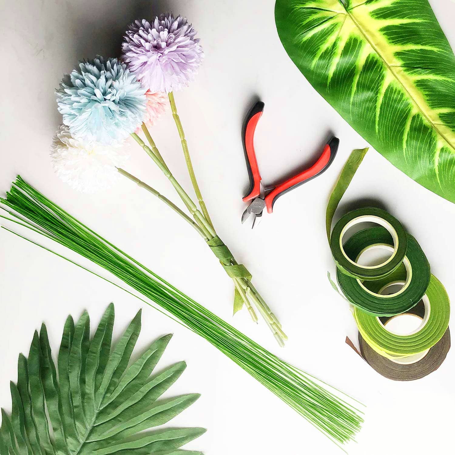 Buy Benvo Floral Arrangement Kit Floral Tools Stem Wire Cutter Floral Wire 26 Gauge Floral Tape