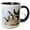 Black/White, variant on 3drose, Group of Atlantic Puffins on Mykines, Faroe Islands, Denmark, 11oz Mug