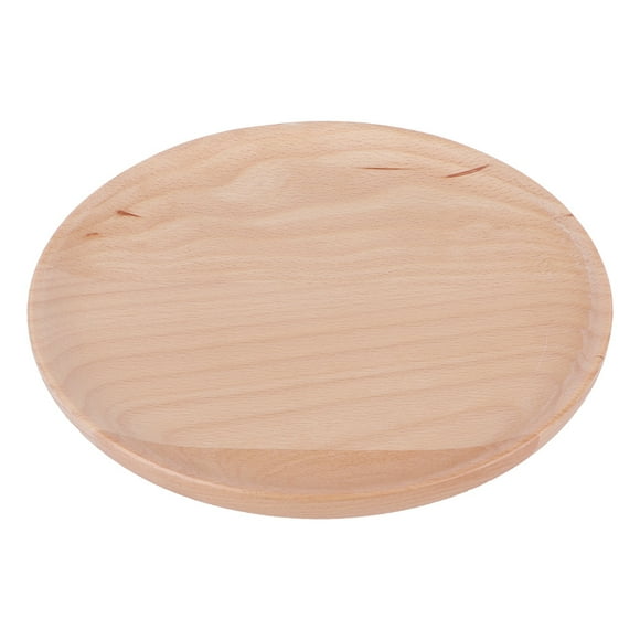 Breakfast Plate, Food Serving Tray Unbreakable Dinner Plate, Wooden Dessert Snack For Sandwiches Burgers
