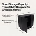 thumbnail image 3 of Dayalane 31" Modern Sideboard Buffet Cabinet with Storage, Arched 2 Doors Entryway Accent Cabinet, Black Wooden Coffee Bar Station Credenza TV Media Console for Living Room, 3 of 9