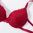 thumbnail image 6 of UDAUDU Women's Underwire Bra 2026 Ultimate Smoothing Convertible T-Shirt Comfortable Bra Lightweight Push Up Everyday Bras Red 34C, 6 of 7