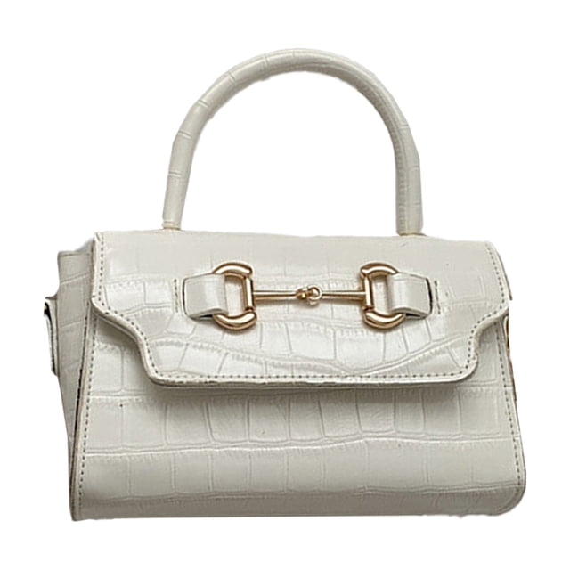 Bolso de diseño simple, bolso de mujer, bolso de hombro tipo bandolera de cuero artificial a la moda