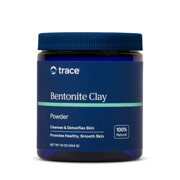 Trace Minerals Bentonite Clay - Bentonite Clay Mask for Clear Skin - Face & Body Mask - Deep Cleaning - Remove Impurities - 100% Natural - 16 oz (15 Servings)