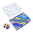 thumbnail image 2 of Ovzne Terrace Storage Box Storage Box Resin Tray Crystal Epoxy Mirror Is Not Deformed Divided Storage Box On Clearance, 2 of 8
