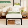 thumbnail image 3 of Awesofurni 18" Twin-XL Bed Frame, Heavy Duty Platform Bed Frame with Storage Space, Noise Free Steel Slat Support, No Box Spring Needed, Easy Assembly, 3 of 7