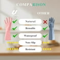 thumbnail image 3 of Dishwashing Household Gloves -6 Pairs Rubber Latex Gloves Waterproof Dishwashing Gloves Medium for Kitchen Dish Washing Laundry Cleaning(Color Random), 3 of 4