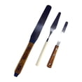 thumbnail image 1 of Pintura de 3 piezas Pintura de cuchillo Mezcla Manejo de madera Mezcla Mezcla de herramientas de arte Knives de paleta de arte para arte Mezcla de, 1 of 8
