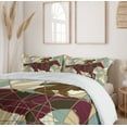 thumbnail image 6 of Ambesonne Mosaic Duvet Cover Sets, Stable Jockey Silhouette, 2-King, Purple Pale Brown Teal, 6 of 7