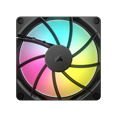 thumbnail image 2 of CORSAIR RS140 ARGB PWM 140mm Fan - Simplified Control - Daisy-Chain 4-Pin PWM and +5V ARGB Connections - Concentrated AirGuide Cooling - Magnetic Dome Bearing, 2 of 10