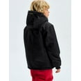 thumbnail image 3 of GEMYSE Boy's Waterproof Ski Snow Jacket Hooded Fleece Windproof Winter Jacket (Black,8), 3 of 5