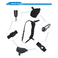 thumbnail image 6 of Single Shoulder Camera Strap Quick Release Anti-Slip Soft Pad Nylon Breathable Curved Strap with Metal Hook for SLR/DSLR,1 * Shoulder Strap,Black, 6 of 8