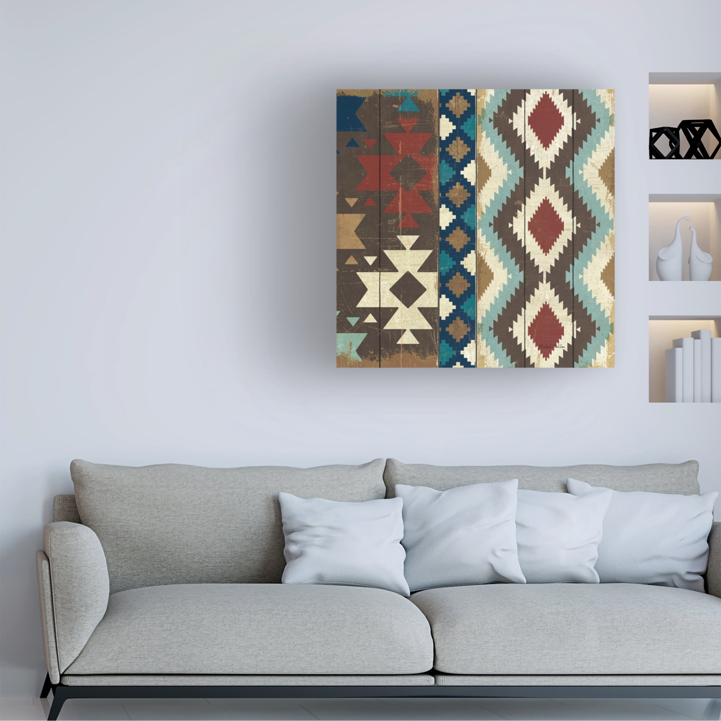 Michael Mullan 'Native Tapestry Crop' Canvas Art