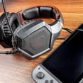 thumbnail image 3 of Auriculares para juegos con sonido estéreo de 3,5 mm, diseño ergonómico, orejeras con memoria suave, micrófono con cancelación de ruido, auriculares supraaurales para juegos para X, 3 of 5