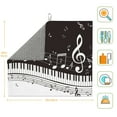 thumbnail image 3 of Easygdp Piano Keys With Musical Notes Microfiber Dish Drying Mat for Kitchen Counter,Heat Resistant Drainer Mats with Non-slip Backed,Super absorbent, 3 of 8