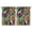 Jungle Leaves, variant on Set of 2 Colorful Exotic Leaf Kitchen Curtains, 42x54 Inch Vibrant Hawaiian Floral & Palm Print Semi-Sheer Caf Curtains for Small Windows