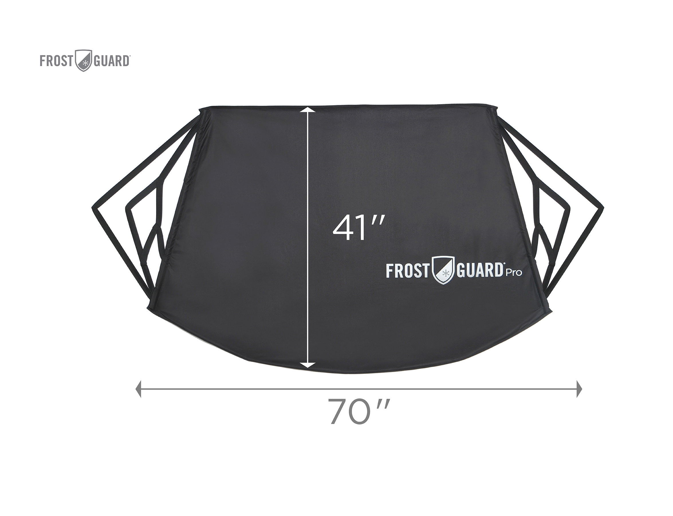 Premium Winter Windshield Wiper Blade Cover for Snow FrostGuard 1 Pro Frost and Ice-Cold Weather Protection Your Vehicle Sedans Black SUVs Small Trucks Standard Size 61 x 41 Fits Most Cars