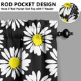 thumbnail image 5 of Floral Cottage Curtains 24" Short - 3 Panel Vintage Farmhouse Set with Bohemian Botanicals, Rod Pocket Window Treatment for Country, 5 of 6