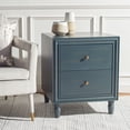 thumbnail image 2 of SAFAVIEH Blaise Nautical Nightstand with 2 Storage Drawers, Steel Teal, 2 of 14