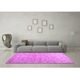thumbnail image 3 of Ahgly Company Indoor Square Abstract Purple Contemporary Area Rugs, 4' Square, 3 of 4